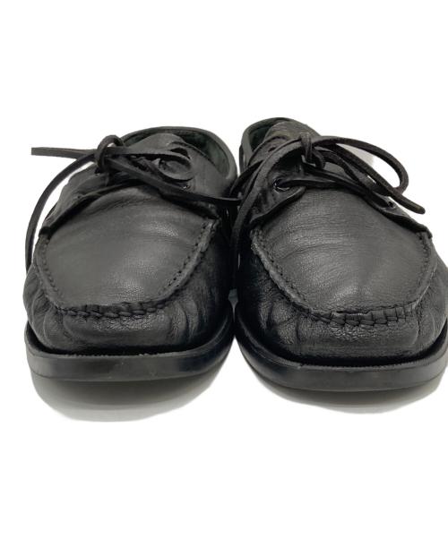 PARABOOT（パラブーツ）PARABOOT (パラブーツ) デッキシューズ ブラック サイズ:8の古着・服飾アイテム