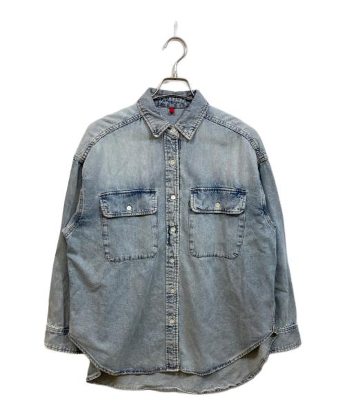 RIVE DROITE（リヴドロワ）RIVE DROITE (リヴドロワ) MONN.:.(モン) ビッグデニムシャツ インディゴ サイズ:	SIZE Freeの古着・服飾アイテム