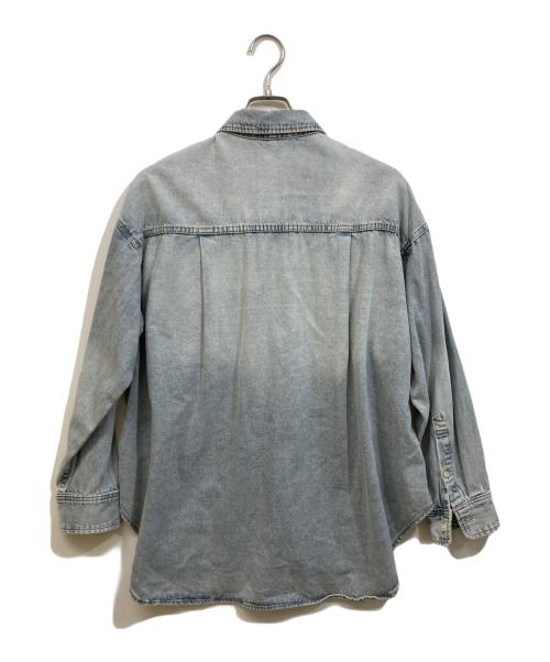 RIVE DROITE（リヴドロワ）RIVE DROITE (リヴドロワ) MONN.:.(モン) ビッグデニムシャツ インディゴ サイズ:	SIZE Freeの古着・服飾アイテム