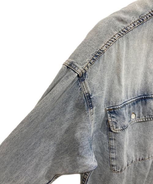 RIVE DROITE（リヴドロワ）RIVE DROITE (リヴドロワ) MONN.:.(モン) ビッグデニムシャツ インディゴ サイズ:	SIZE Freeの古着・服飾アイテム