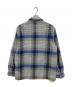 PLEASURES (プレジャーズ) フランネルシャツ グレー×ブルー サイズ:サイズ表記なし：6000円