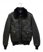 Schottショット）の古着「184SM A-2 レザージャケット」｜ブラック