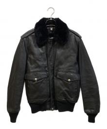 Schott（ショット）の古着「184SM A-2 レザージャケット」｜ブラック