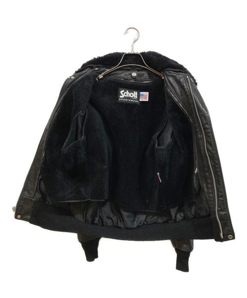 Schott（ショット）Schott (ショット) 184SM A-2 レザージャケット ブラック サイズ:SIZE 40の古着・服飾アイテム
