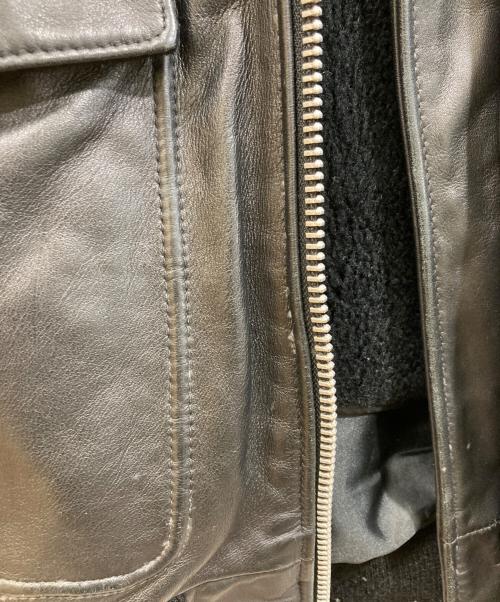 Schott（ショット）Schott (ショット) 184SM A-2 レザージャケット ブラック サイズ:SIZE 40の古着・服飾アイテム