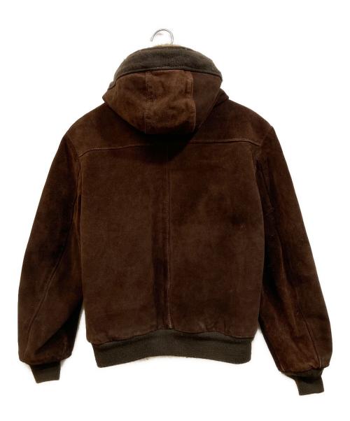 Schott（ショット）Schott (ショット) スエードレザーボアジャケット ブラウン サイズ:SIZE 38の古着・服飾アイテム