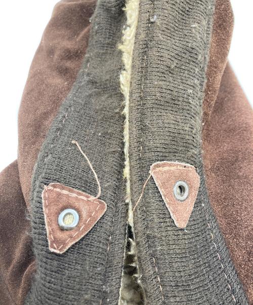 Schott（ショット）Schott (ショット) スエードレザーボアジャケット ブラウン サイズ:SIZE 38の古着・服飾アイテム
