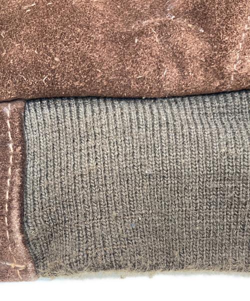 Schott（ショット）Schott (ショット) スエードレザーボアジャケット ブラウン サイズ:SIZE 38の古着・服飾アイテム