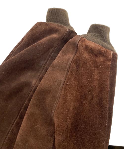 Schott（ショット）Schott (ショット) スエードレザーボアジャケット ブラウン サイズ:SIZE 38の古着・服飾アイテム