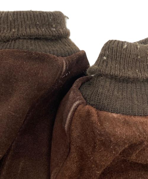 Schott（ショット）Schott (ショット) スエードレザーボアジャケット ブラウン サイズ:SIZE 38の古着・服飾アイテム