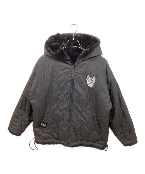 Life work（ライフワーク）Life work (ライフワーク) リバーシブル ダウンボアジャケット ブラック サイズ:Sの古着・服飾アイテム