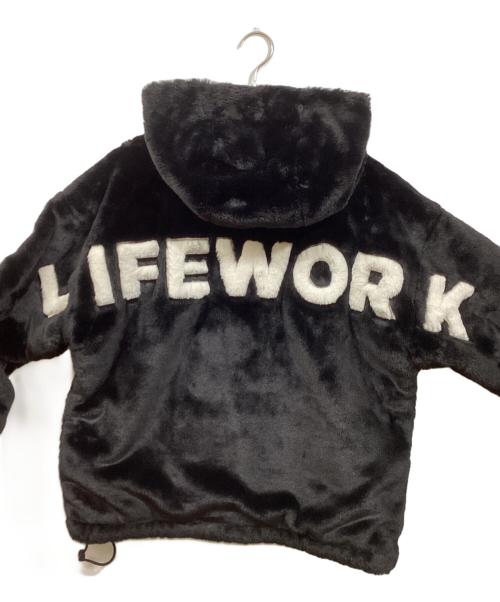 Life work（ライフワーク）Life work (ライフワーク) リバーシブル ダウンボアジャケット ブラック サイズ:Sの古着・服飾アイテム