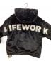 中古・古着 Life work (ライフワーク) リバーシブル ダウンボアジャケット ブラック サイズ:S：5000円