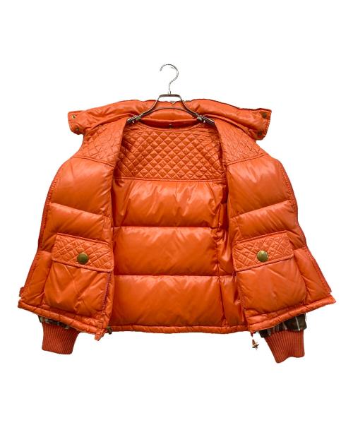 BURBERRY BLUE LABEL（バーバリー ブルー レーベル）BURBERRY BLUE LABEL (バーバリー ブルー レーベル) リバーシブルダウンジャケット オレンジ サイズ:4040の古着・服飾アイテム