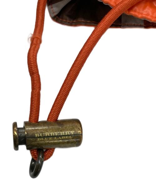 BURBERRY BLUE LABEL（バーバリー ブルー レーベル）BURBERRY BLUE LABEL (バーバリー ブルー レーベル) リバーシブルダウンジャケット オレンジ サイズ:4040の古着・服飾アイテム