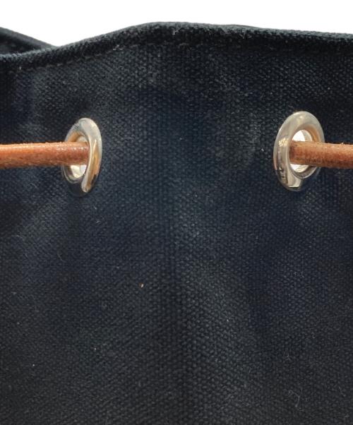HERMES（エルメス）HERMES (エルメス) 巾着バッグ ブラックの古着・服飾アイテム