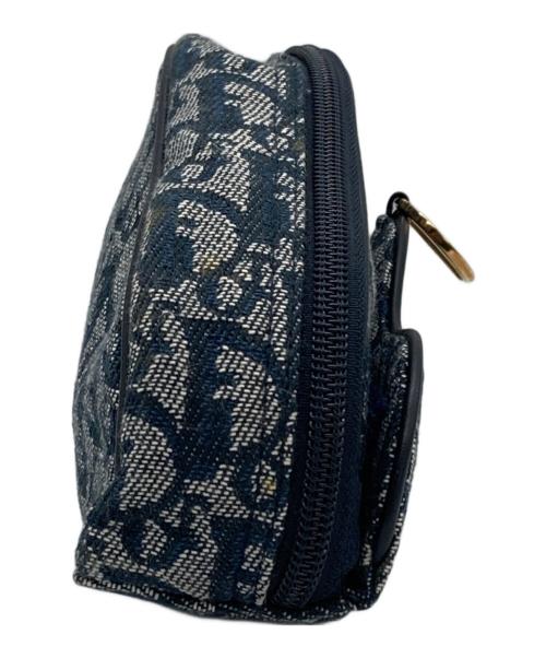 Christian Dior（クリスチャン ディオール）Christian Dior (クリスチャン ディオール) トロッターサドルコスメポーチ ネイビーの古着・服飾アイテム