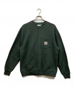 CarHarttカーハート）の古着「クルーネックスウェット」｜グリーン