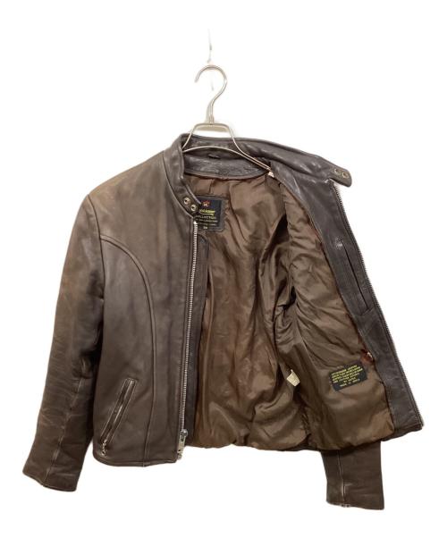 rossano（ロッサーノ）rossano (ロッサーノ) 古着レザージャケット ブラウン サイズ:	SIZE 36の古着・服飾アイテム