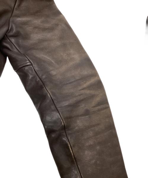 rossano（ロッサーノ）rossano (ロッサーノ) 古着レザージャケット ブラウン サイズ:	SIZE 36の古着・服飾アイテム