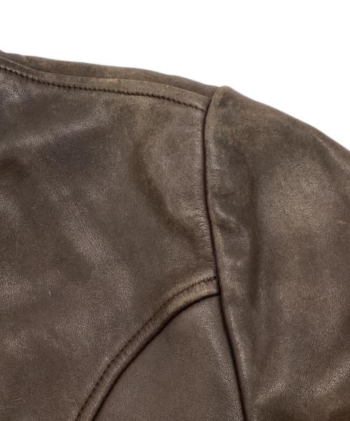 rossano（ロッサーノ）rossano (ロッサーノ) 古着レザージャケット ブラウン サイズ:	SIZE 36の古着・服飾アイテム