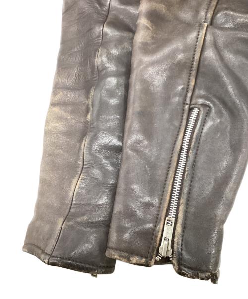 rossano（ロッサーノ）rossano (ロッサーノ) 古着レザージャケット ブラウン サイズ:	SIZE 36の古着・服飾アイテム