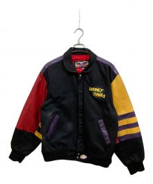 LOONEY TUNES×JEFF HAMILTON（ルーニーチューンズ×ジェフハミルトン）の古着「古着スタジャン」｜ブラック