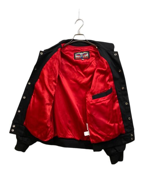 LOONEY TUNES（ルーニーチューンズ）LOONEY TUNES (ルーニーチューンズ) JEFF HAMILTON (ジェフハミルトン) 古着スタジャン ブラック サイズ:Mの古着・服飾アイテム