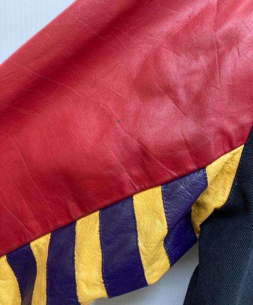 LOONEY TUNES（ルーニーチューンズ）LOONEY TUNES (ルーニーチューンズ) JEFF HAMILTON (ジェフハミルトン) 古着スタジャン ブラック サイズ:Mの古着・服飾アイテム