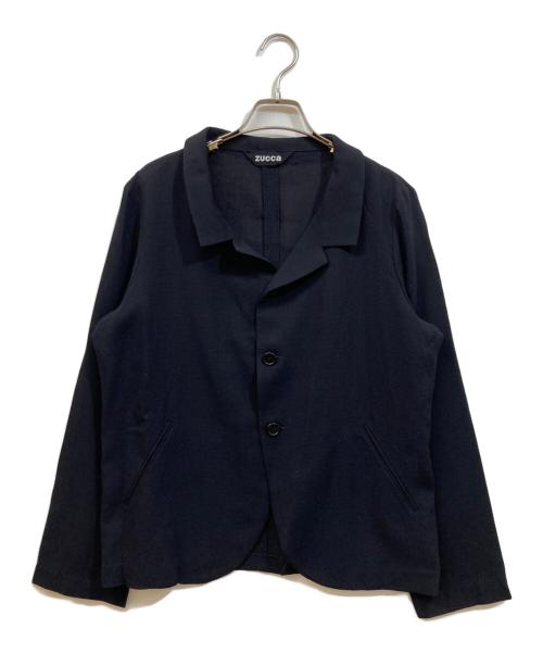 ZUCCA（ズッカ）ZUCCA (ズッカ) デザインテーラードジャケット ネイビー サイズ:SIZE Mの古着・服飾アイテム