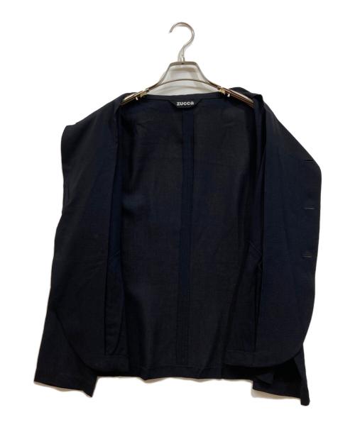 ZUCCA（ズッカ）ZUCCA (ズッカ) デザインテーラードジャケット ネイビー サイズ:SIZE Mの古着・服飾アイテム