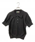 I.S. ISSEY MIYAKEイッセイ ミヤケ）の古着「ニットポロシャツ」｜ブラウン