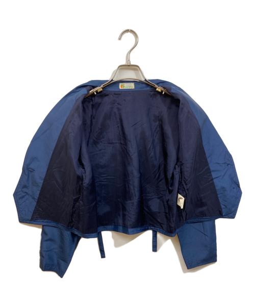 I.S. ISSEY SPORT（イッセイ スポーツ）I.S. ISSEY SPORT (イッセイ スポーツ) ショートシルクテーラードジャケット ネイビー サイズ:	SIZE 9の古着・服飾アイテム