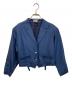 I.S. ISSEY SPORT（イッセイ スポーツ）の古着「ショートシルクテーラードジャケット」｜ネイビー