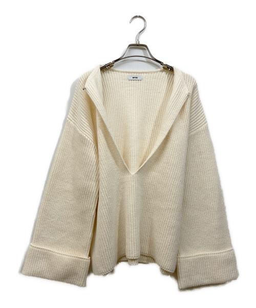 myne（マイン）myne (マイン) VNECK KNIT アイボリー サイズ:Freeの古着・服飾アイテム