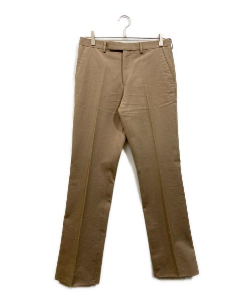 MIU MIU（ミュウミュウ）MIU MIU (ミュウミュウ) ラメ加工スラックス ベージュ サイズ:実寸をご確認くださいの古着・服飾アイテム