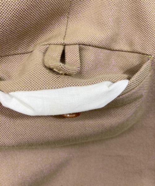 MIU MIU（ミュウミュウ）MIU MIU (ミュウミュウ) ラメ加工スラックス ベージュ サイズ:実寸をご確認くださいの古着・服飾アイテム