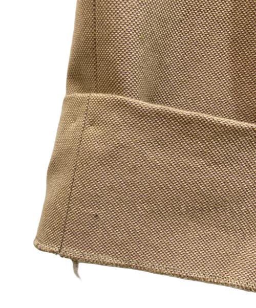 MIU MIU（ミュウミュウ）MIU MIU (ミュウミュウ) ラメ加工スラックス ベージュ サイズ:実寸をご確認くださいの古着・服飾アイテム