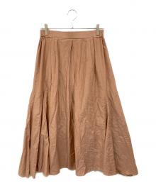 FRAMeWORK（フレームワーク）の古着「コットンシルク切り替えスカート」｜ベージュ