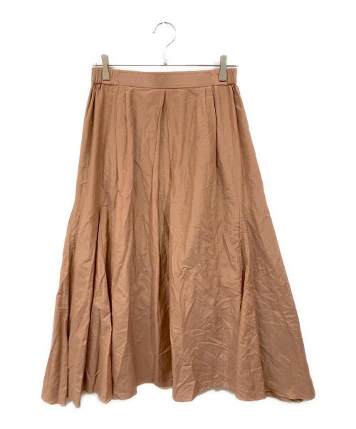 FRAMeWORK（フレームワーク）FRAMeWORK (フレームワーク) コットンシルク切り替えスカート ベージュ サイズ:40の古着・服飾アイテム
