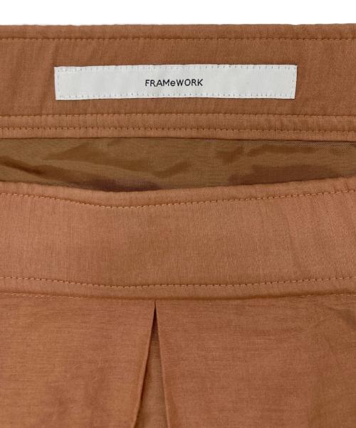 FRAMeWORK（フレームワーク）FRAMeWORK (フレームワーク) コットンシルク切り替えスカート ベージュ サイズ:40の古着・服飾アイテム