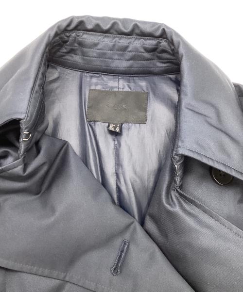 icB（アイシービー）icB (アイシービー) 高機能ダウン ADS Seamlessシームレス トレンチ型ダウン コート ネイビー サイズ:4の古着・服飾アイテム
