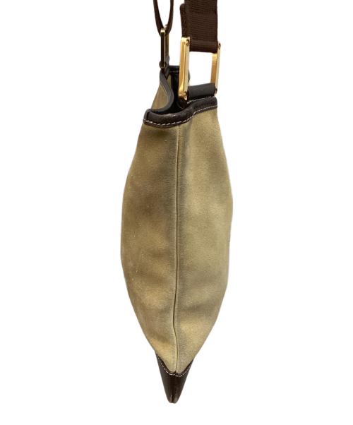 LOEWE（ロエベ）LOEWE (ロエベ) アナグラムスエードショルダーバッグ ベージュの古着・服飾アイテム