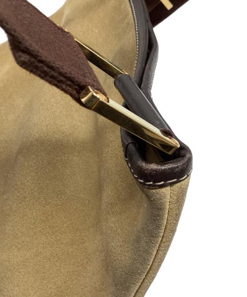 LOEWE（ロエベ）LOEWE (ロエベ) アナグラムスエードショルダーバッグ ベージュの古着・服飾アイテム