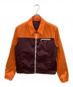 PRADAプラダ）の古着「トライアングルロゴナイロンジップジャケット」｜オレンジ
