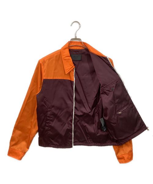 PRADA（プラダ）PRADA (プラダ) トライアングルロゴナイロンジップジャケット オレンジ サイズ:SIZE 48の古着・服飾アイテム
