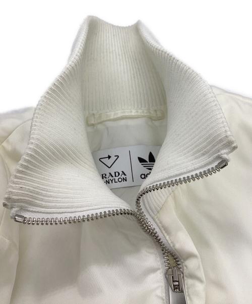PRADA（プラダ）PRADA (プラダ) adidas (アディダス) RE-NYLON  トラックボンバージャケット ホワイト サイズ:SIZE 44の古着・服飾アイテム