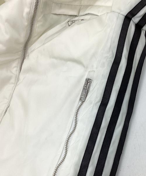 PRADA（プラダ）PRADA (プラダ) adidas (アディダス) RE-NYLON  トラックボンバージャケット ホワイト サイズ:SIZE 44の古着・服飾アイテム