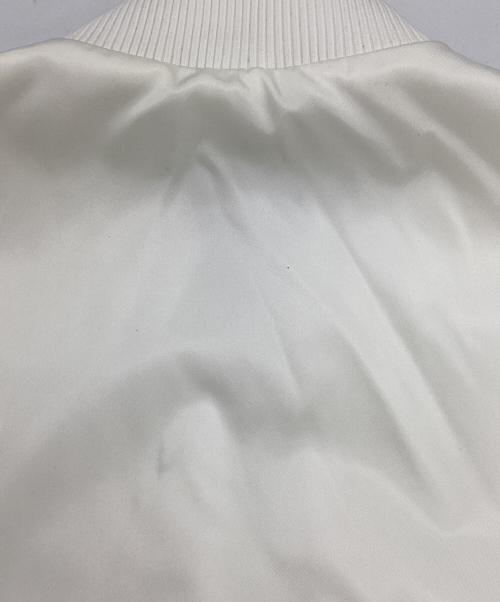 PRADA（プラダ）PRADA (プラダ) adidas (アディダス) RE-NYLON  トラックボンバージャケット ホワイト サイズ:SIZE 44の古着・服飾アイテム