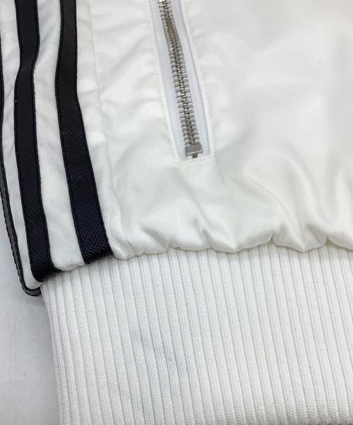 PRADA（プラダ）PRADA (プラダ) adidas (アディダス) RE-NYLON  トラックボンバージャケット ホワイト サイズ:SIZE 44の古着・服飾アイテム